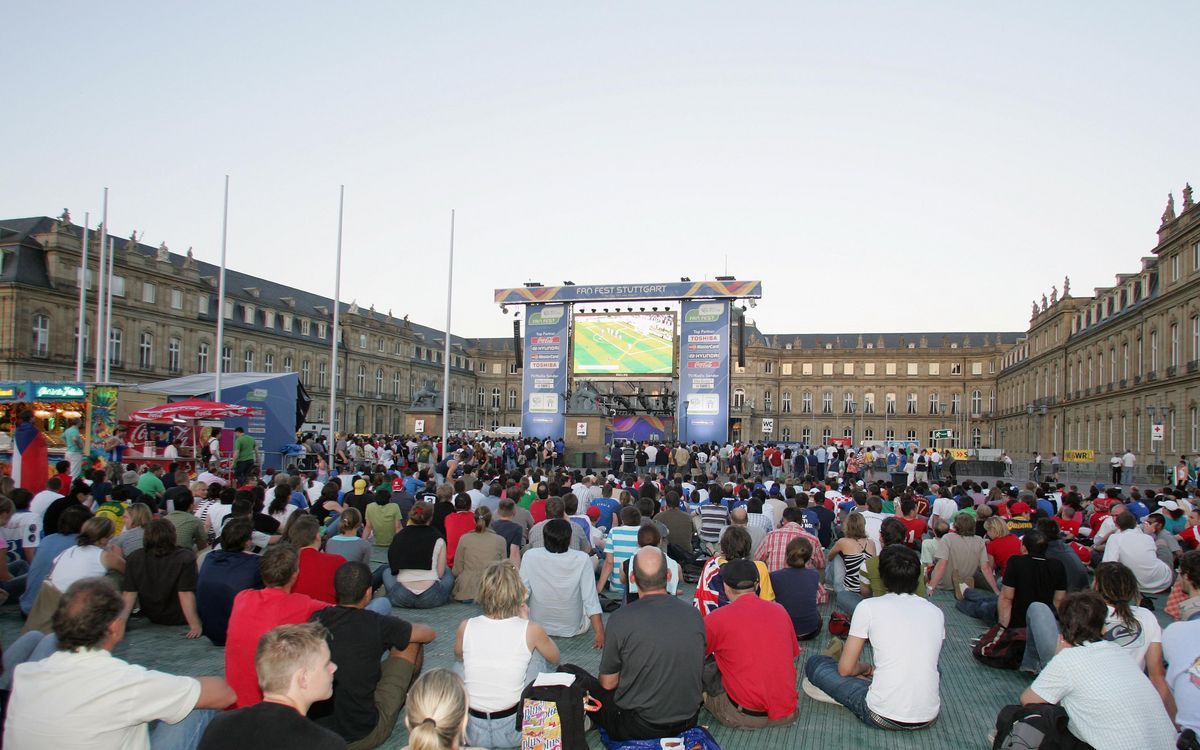 EURO 2024 Stuttgart Public Viewing auf Schlossplatz Sportregion